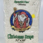 Vintage Sparkl-tex Glittering Old World Santa Christmas Drape 32" 50" Usa Made. Fixed Price $9.50.