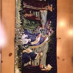 Vintage Collections Etc. Christmas Nativity Scene Tapestry. Table Runner. Faith. Fixed Price $15.00.