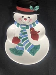 Hallmark Snowman Platter. Fixed Price $8.95.