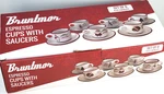 Bruntmor Espresso Cups & Saucers - Set Of 6, 4 Oz Christmas. Fixed Price $54.99.
