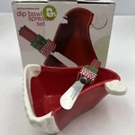 Bowl Dip & Spreader Boston Warehouse Ceramic Santa Hat 2PC Set Vintage. Fixed Price $13.99.