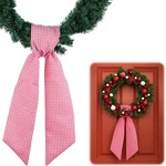 Best White Gingham Sash For Front Door Wreath, 512 Wide X 5433 Christmas. Fixed Price $16.15.