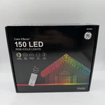 Ge Color Effects 150-COUNT 12 Ft Changing Led Christmas Icicle Lights. Fixed Price $44.99.