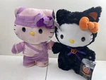 Sanrio Dancing Hello Kitty Halloween Mummy & Black Cat Greeter Sidestepper Nwt. Fixed Price $34.00.