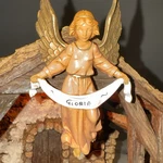 Vintage Fontanini Italy Depose 5" Scale Gloria Angel Figurine Hanging Nativity. Fixed Price $29.90.