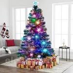 Fibre Optic Christmas Tree Xmas Led Lights Pre Lit Color Changing & Snowflakes. Fixed Price $64.99.