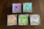 Christmas Glass Ornament Set Of 5 Led Light Up Holiday Decorations Gift Boxed. Fixed Price $49.99.