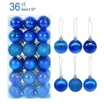 36PCS Red Gold Christmas Ball Ornaments - Shatterproof Xmas Tree Decorations Set. Fixed Price $17.99.