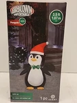 New Christmas Airblown Inflatable Penguin Led 3.5 Santa Hat Bowtie. Fixed Price $24.90.