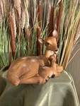Deer Statue Doe Fawn Figurine Resin Garden Sculpture Home Accent Patio Decor. Fixed Price $27.50.