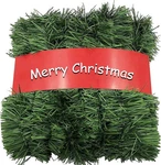 2-PACK Garland Christmas Decorations With Light GREEN-50FT,. Fixed Price $18.99.