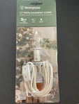 Westinghouse 28547 1-BULB On/off Switch White C7 Replacement Cord Foot- 1.5. Fixed Price $9.00.