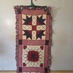 Vtg Manual Woodworkers And Weavers Tapestry American Table Runner Usa. Fixed Price $17.50.