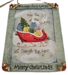 Christmas 3D Resin Holiday Wall Decor Sleigh Full Of Gifts 129. Fixed Price $11.20.