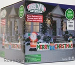 Gemmy 12 Ft Led Santa Claus Elf Merry Christmas Sign Airblown Inflatable Nib. Fixed Price $164.99.