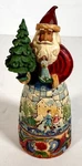 Jim Shore Simple Gifts Santa With Tree Mini Year 2007 #4008993 5" Tall Christmas. Fixed Price $24.00.