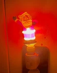 Vintage Christopher Radko Shiny Brite Jolly Santa Night Light, Works Dandy. Fixed Price $19.80.