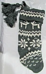 Reindeer Snowflake Holiday Stocking Collection 20" Cream Green Hearth & Hand. Fixed Price $28.99.