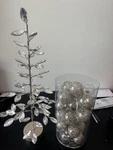 22 Crystal Leaf Christmas Tree + Champagne Ornament Set Holiday Decor Glam. Fixed Price $17.15.