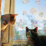 29 Style Cat Moon Window Clings For Bird Safety Non Adhesive Reusable Rainbow. Fixed Price $18.99.