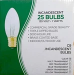 Bright Light C9 Red Christmas Bulbs 7W 130V - X 25. Fixed Price $18.50.