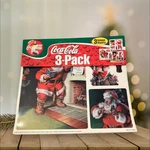 Vintage 1999 Smello Coca Cola Christmas Window Clings Decorations. Fixed Price $20.00.