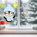 Northlight Penguin And Presents Gel Christmas Window Clings. Fixed Price $9.49.