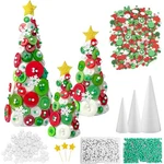 Cinrobiye 3 Set Christmas Tabletop Tree Crafts Kits Diy 7.8 Inches, Green. Fixed Price $24.36.