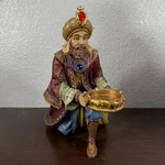 Kirkland Signature Three Kings Candleholder Figure Christmas Nativity Piece. Fixed Price $43.84.