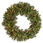 National Tree Company Pre-lit Artificial Christmas Wreath, Green, Crestwood 30". Fixed Price $39.95.