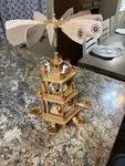 Alexander Taron 16720 Richard Glasses Pyramid 3 Tier Tray Set Of Multicolor Us. Fixed Price $300.00.
