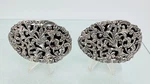 Vintage Pewter Tone Floral Shoe Clips Musi-era Elegance * Sturdy Fabric Back. Fixed Price $18.49.