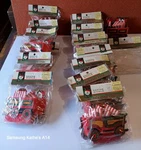 Lot 15 Vtg Kurt Adler Christmas Santas World Train Car Ornaments Japan Nrfp. Fixed Price $14.00.