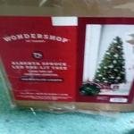 Wondershop Alberta Spruce Artificial 7.5 Ft Led Pre-lit Green Christmas Tree. Fixed Price $59.99.