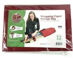 New Wrapping Paper Storage Organizer Red Holds Up 12 Rolls Santa's Bags. Fixed Price $6.50.