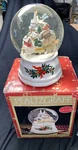 Vntg 2000 Pfaltzgraff Christmas Heritage Station Musical Snow Globe Deck Halls. Fixed Price $29.00.