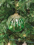 Wizardi Green Glittered Ball Glass Christmas Ornament F07M7-7-LH76-23229. Fixed Price $19.56.