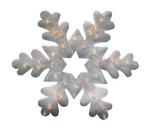Holiday Home Glazed Shimmering Snowflake Silhouette Light Christmas Cor 16.5". Fixed Price $13.30.