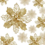 Wironlst 16 Pcs Glitter Poinsettia Flowers Artificial - Christmas 15CM, Gold. Fixed Price $22.85.