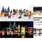 Enchanting Led Christmas Village Decor 31-PIECE Houses, Figures, Snow Blanket. Fixed Price $66.49.