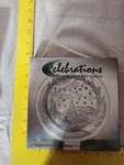 New! Celebrations Crystal Clear 7" Christmas Small Serving Plate Candy Dish. Fixed Price $10.00.