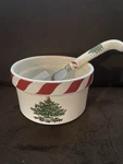 New Spode Christmas Tree Peppermint Porcelain Dip Set China. Fixed Price $23.99.