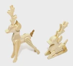 Wood Reindeer 6" Set Craft/art Project For Kids Christmas Decor Figurine. Fixed Price $9.87.
