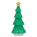 Sunjoy 77" Led Lighted Christmas Holiday Tree Outdoor Yard Decoration. Fixed Price $83.69.