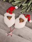 Lot Of 2 Ashland Christmas Tree Picks - Santa Kris Kringle Filler New. Fixed Price $8.00.