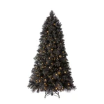 Home Heritage 6.5 Ft Pre-lit Artificial Christmas Holiday Tree, Black(for Parts). Fixed Price $94.04.