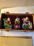 Thomas Pacconi Museum Series Christmas Ornaments Set Of 3 In Wood Box W/coa. Fixed Price $42.00.
