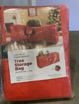 Zober Christmastree Storage Bags 65"X15"X30"-UP 9' #ZCP-101-RD Nib. Fixed Price $12.00.