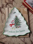 Spode Christmas Tree Rudolph The Red-nosed Reindeer Cookies For Santa Server. Fixed Price $10.00.