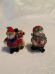 Christmas Signature Home Collection Elf Salt & Pepper Shakers. Fixed Price $12.00.